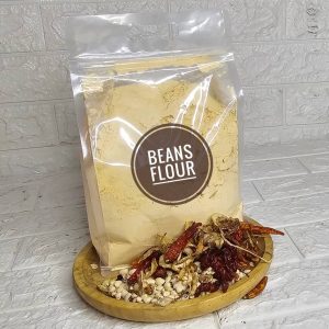 Beans Flour with Pepper & Onions
