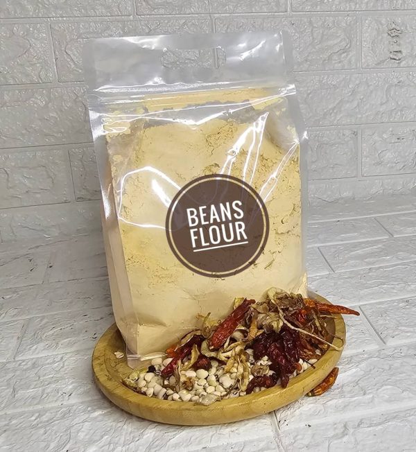 Beans Flour with Pepper & Onions